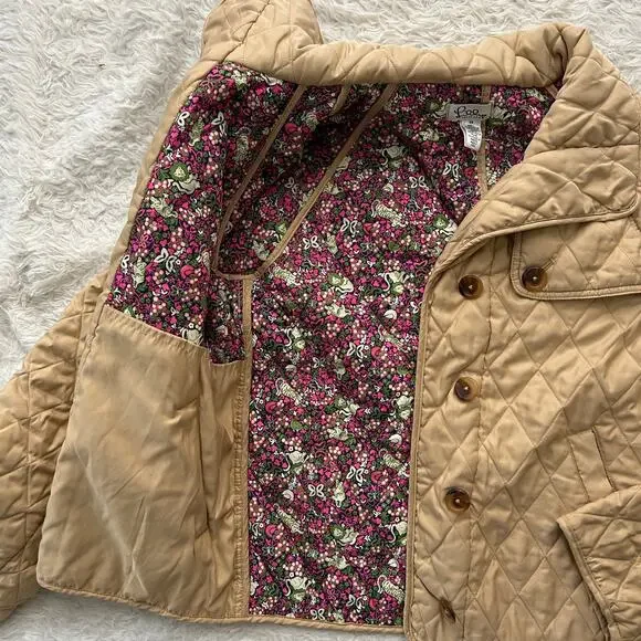 🥶 Lilly Pulitzer Beige Quilted Jacket Size XS - Picture 8 of 12